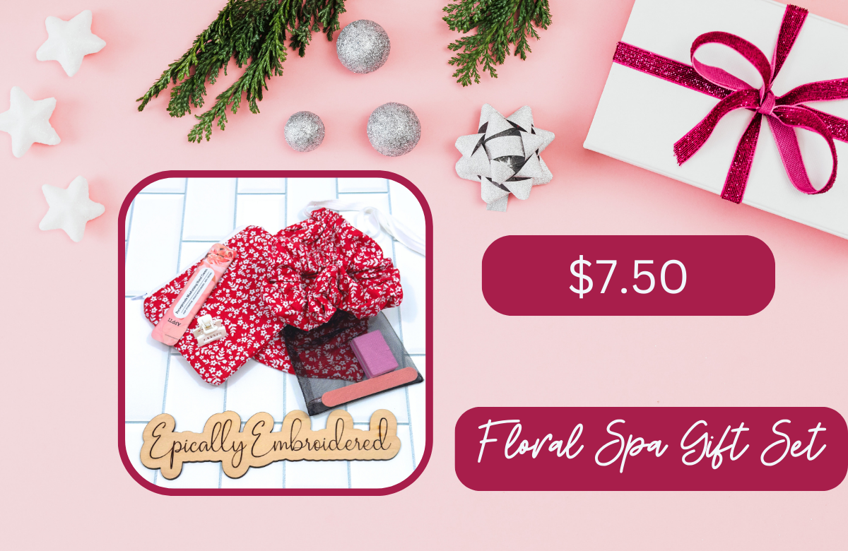 BFCM Red Floral Spa Gift Set