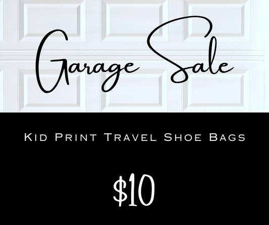 Kid Print Travel Shoe Bag