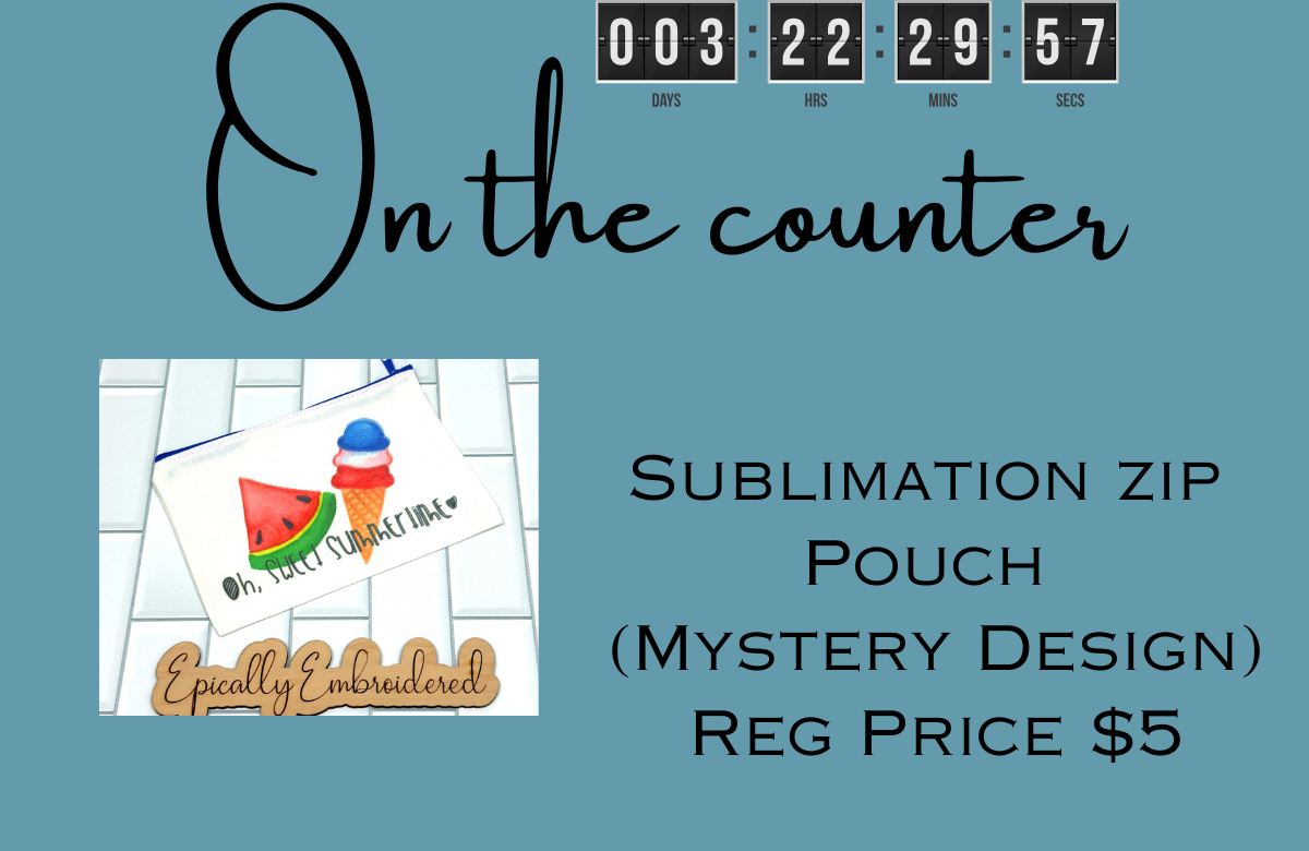 Sublimation Zip Pouch – Epically Embroidered