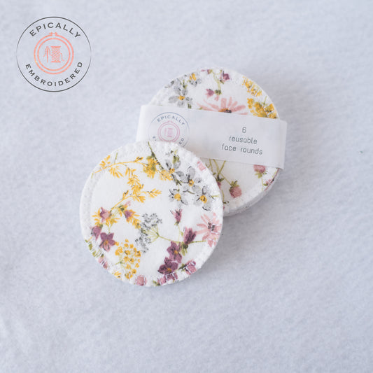 Wildflowers Reusable Face Rounds